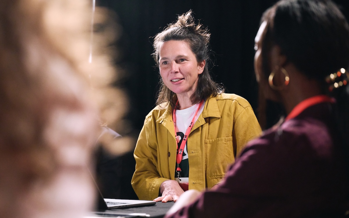 Sylvie Kürsten und Minusch Afonso beim ida Open Media Table