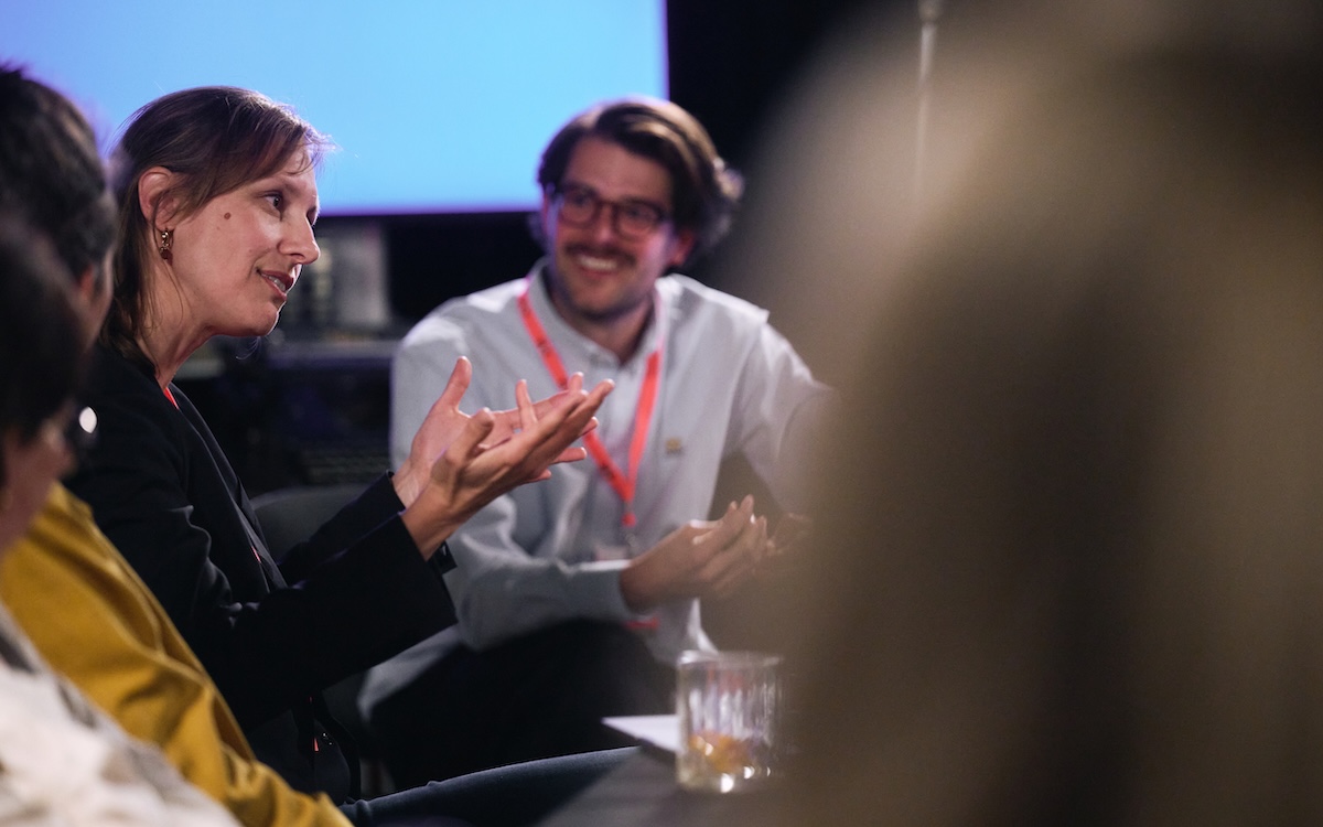 Moritz Klein und Christine Liehr beim ida Open Media Table