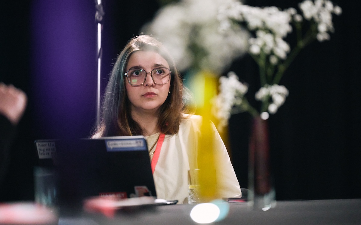 Dr. Laura Badura beim ida Open Media Table